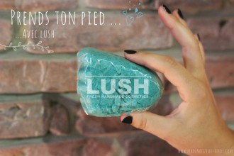 Le galet en forme de pied by Lush exfoliant et nourissant