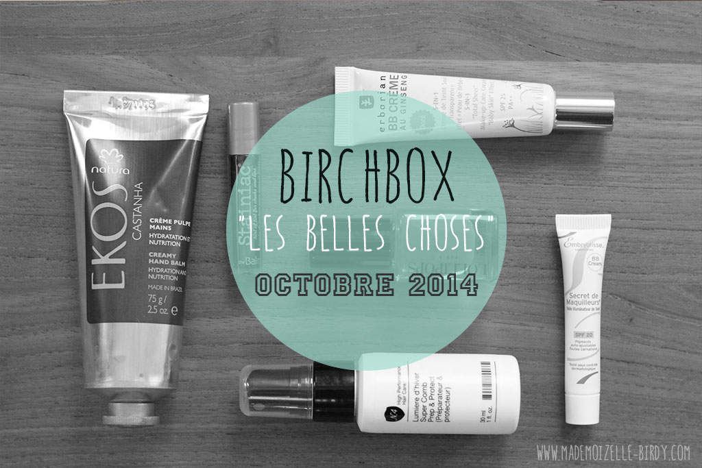 Ma Birchbox d'octobre de folie