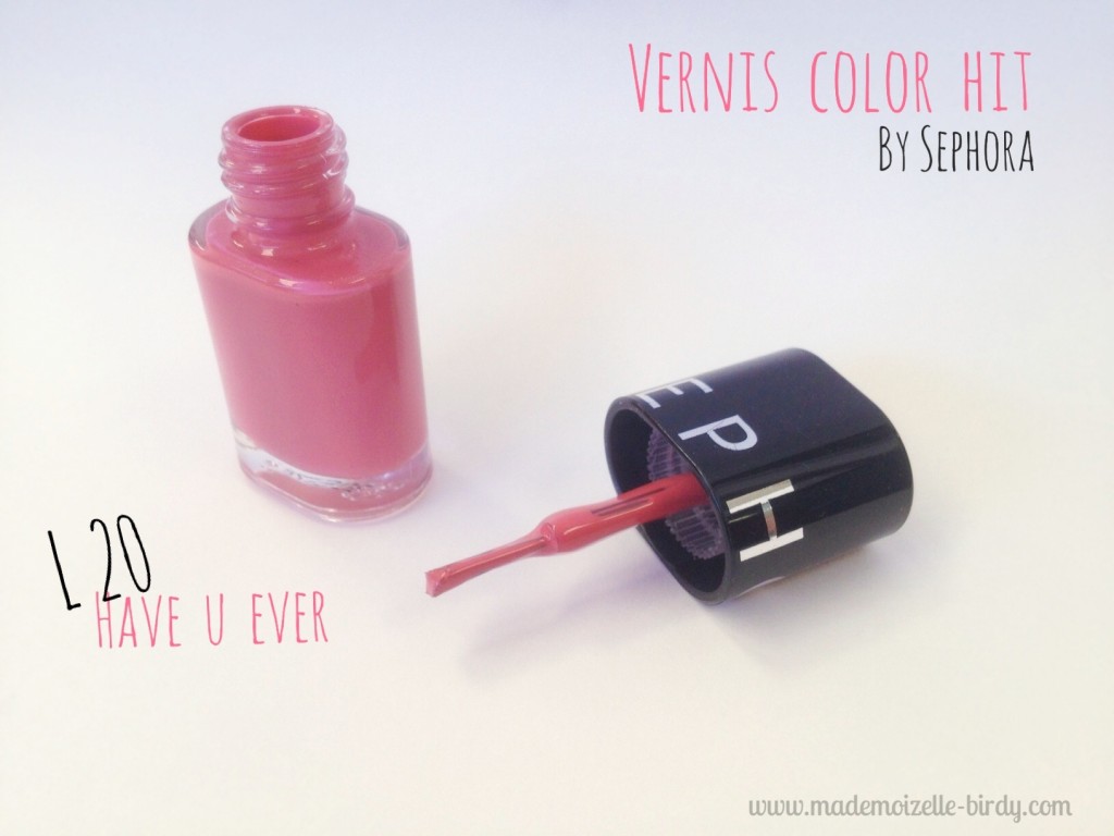 Vernis color hit sephora couleur have u ever by sephora